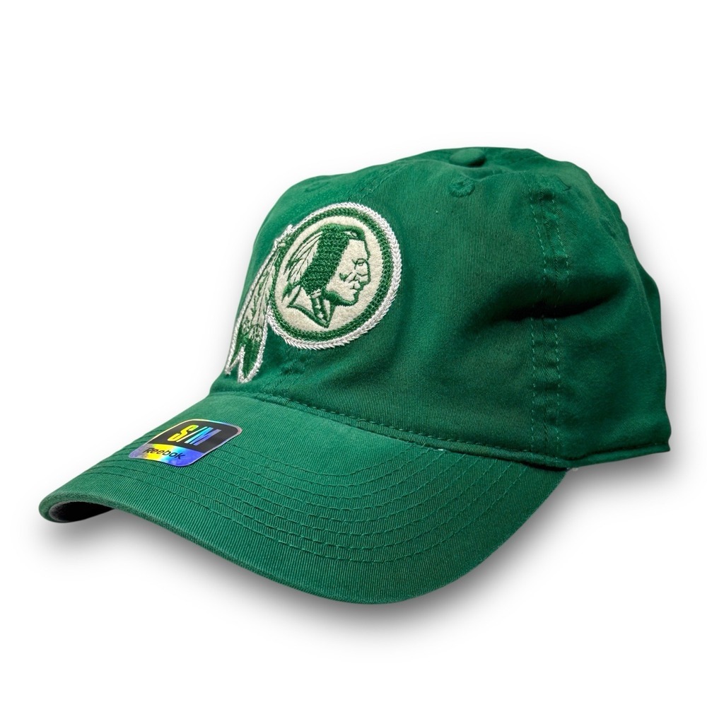 Reebok Washington Redskins‎ NFL Green Flex Hat S/M NWT Kelly Slouch St. Patty